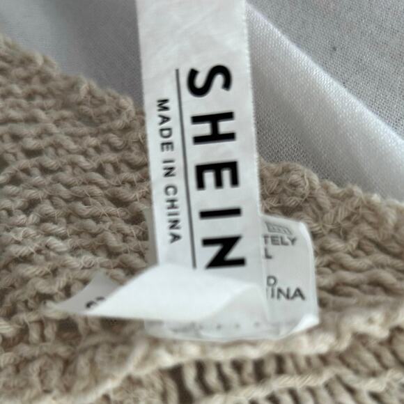 Women Crochet Padded Halter Crop Tank Top Tan Beach Summer Boho Size One Size - Picture 5 of 8